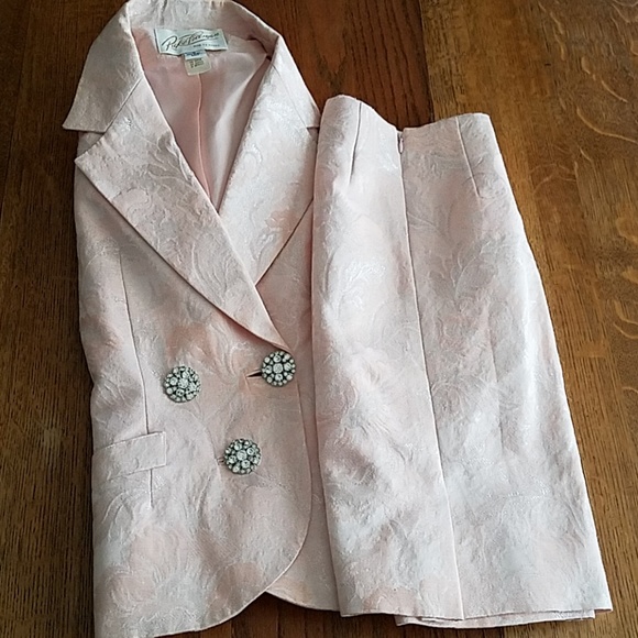 Rickie Freeman brocade suit Evening/MOB, pink - Picture 4 of 8